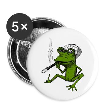 Root-Frog - Buttons small 1''/25 mm (5-pack) - white - Front