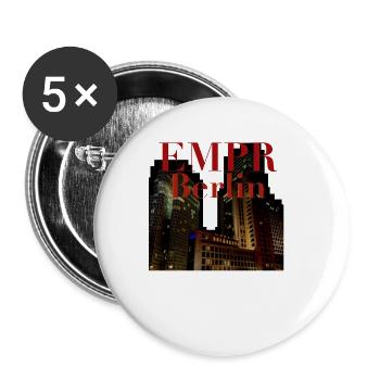 Berlin City Wolkenkratzer - Buttons klein 25 mm (5er Pack) - Weiß - Vorne