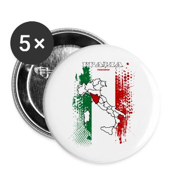 Toscana - Buttons small 1''/25 mm (5-pack) - white - Front