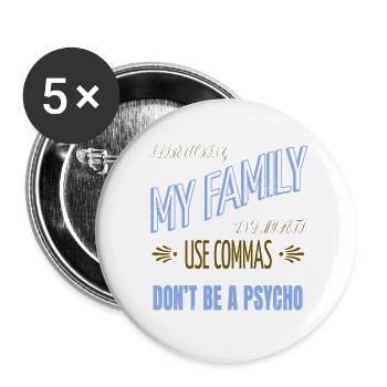 Écrire un livre Rédacteur cool éditeur tasses à café - Lot de 5 petits badges (25 mm) - blanc - Devant