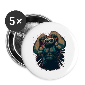 Horst - Buttons klein 25 mm (5er Pack) - Weiß - Vorne