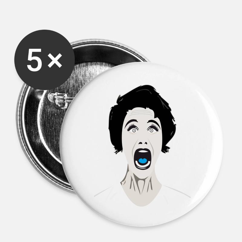 Cry - Buttons small 1''/25 mm (5-pack) - white