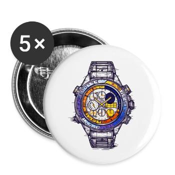 A chronograph is a complex complication - Buttons small 1''/25 mm (5-pack) - white - Front