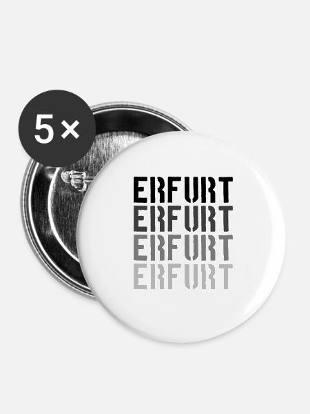 Erfurt - Buttons klein 25 mm (5er Pack) - Weiß
