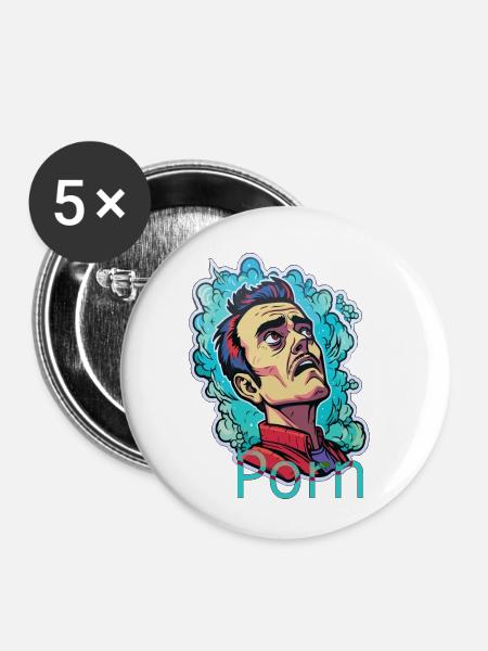 porn what - Buttons klein 25 mm (5er Pack) - Weiß