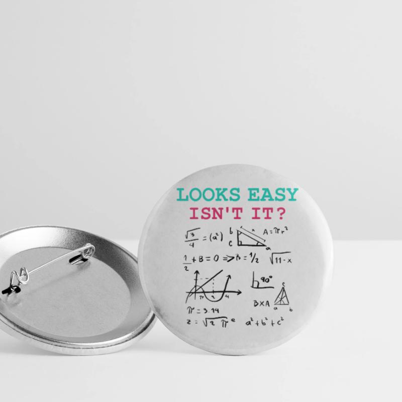 Funny Math Jokes, Physics and Math Formulas Buttons small 1''/25 mm (5-pack)