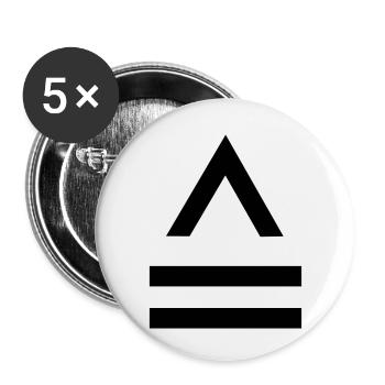 Corresponds to characters equivalent to - Buttons small 1''/25 mm (5-pack) - white - Front