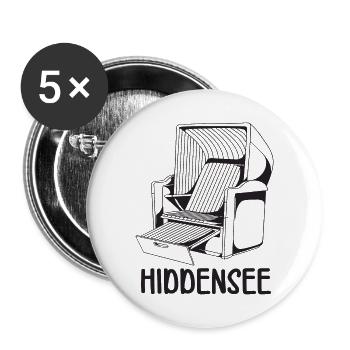 HIDDENSEE BEACH CHAIR - Buttons small 1''/25 mm (5-pack) - white - Front