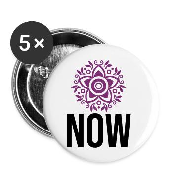 NOW - Buttons small 1''/25 mm (5-pack) - white - Front