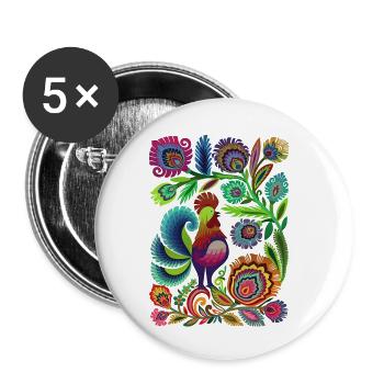 Schweden Schweden Schweden Skandinavien Reisekunst Kunst - Buttons klein 25 mm (5er Pack) - Weiß - Vorne