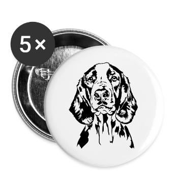 Welsh Springer Spaniel Portrait Dogs Wilsigns - Buttons small 1''/25 mm (5-pack) - white - Front