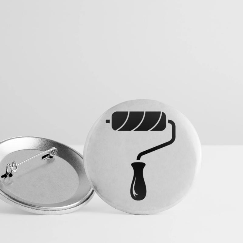 Painter Roll Painter Master Painter Symbol icon Roll Buttons small 1''/25 mm (5-pack)