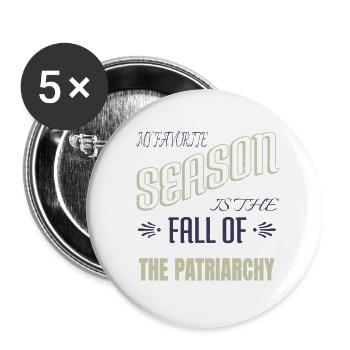 activism gift a womans place statement - Buttons small 1''/25 mm (5-pack) - white - Front
