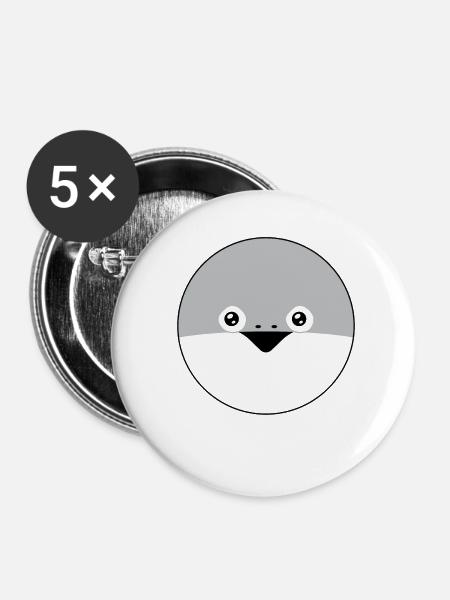 Sacabambaspis Fisch Meme - Buttons klein 25 mm (5er Pack) - Weiß
