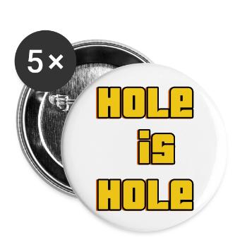 Hole is Hole - Buttons klein 25 mm (5er Pack) - Weiß - Vorne