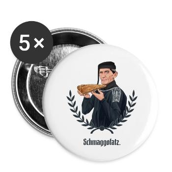 Rieser Grantler // Illustration - Buttons klein 25 mm (5er Pack) - Weiß - Vorne