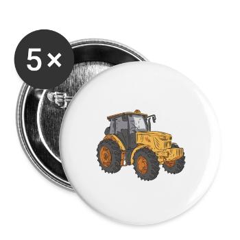 AGRARDIESEL STREICHEN NICHT MIT UNS Landwirt Bauer - Buttons klein 25 mm (5er Pack) - Weiß - Vorne