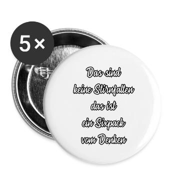 Funny sayings - Buttons small 1''/25 mm (5-pack) - white - Front