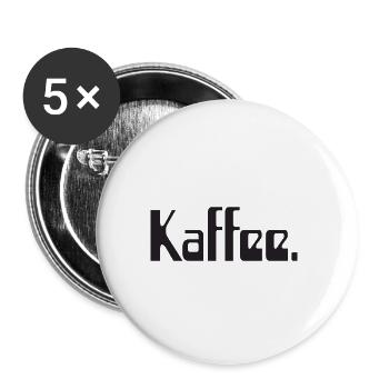 Kaffee.Punkt - Buttons klein 25 mm (5er Pack) - Weiß - Vorne