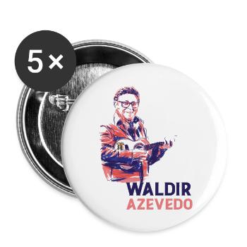Waldir Azevedo - Buttons klein 25 mm (5er Pack) - Weiß - Vorne