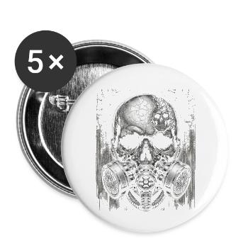 Guardian of the Wasteland - Buttons small 1''/25 mm (5-pack) - white - Front