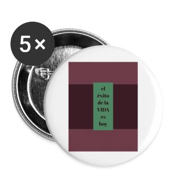 Le succès, c’est aujourd’hui - Lot de 5 petits badges (25 mm) - blanc - Devant