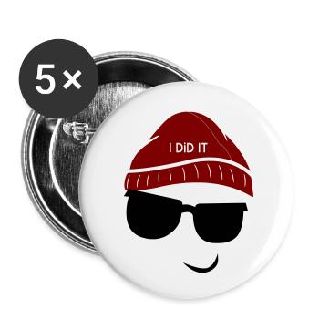 I did it too - Buttons small 1''/25 mm (5-pack) - white - Front