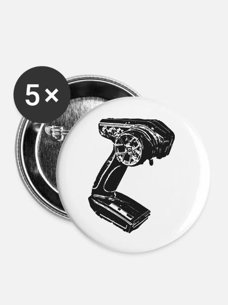 Fernsteuerung - Buttons klein 25 mm (5er Pack) - Weiß