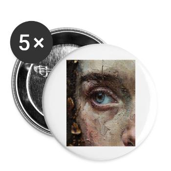 Votre expression révèle vos pensées intérieures - Lot de 5 petits badges (25 mm) - blanc - Devant