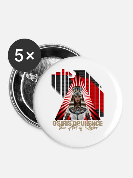 Osiris Opulence - Buttons klein 25 mm (5er Pack) - Weiß
