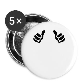 Legend 2014 Authentic 2014 Vintage Bursdag - Buttons small 1''/25 mm (5-pack) - white - Front
