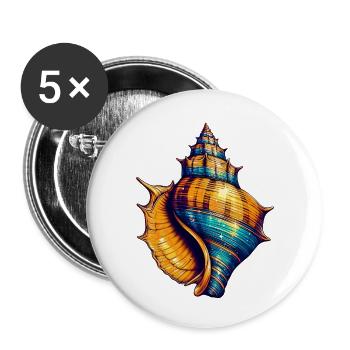 Shell - Buttons small 1''/25 mm (5-pack) - white - Front