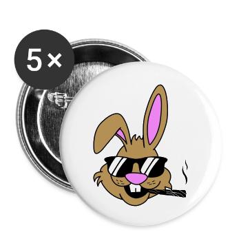 hase joint - Buttons klein 25 mm (5er Pack) - Weiß - Vorne