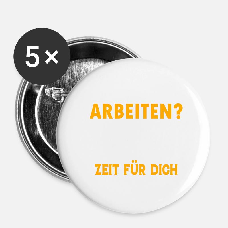 You only want to work with professionals once? - Buttons small 1''/25 mm (5-pack) - white
