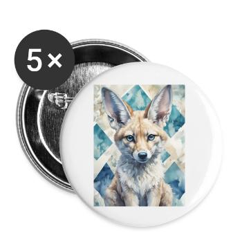 Colorful Elephant - Buttons klein 25 mm (5er Pack) - Weiß - Vorne
