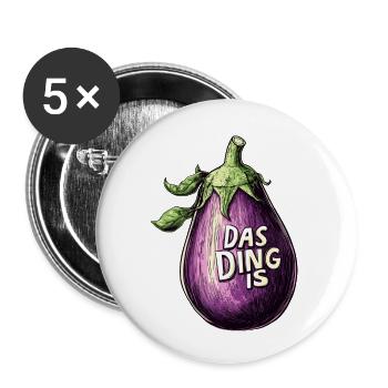 THE THING IS... - Buttons small 1''/25 mm (5-pack) - white - Front