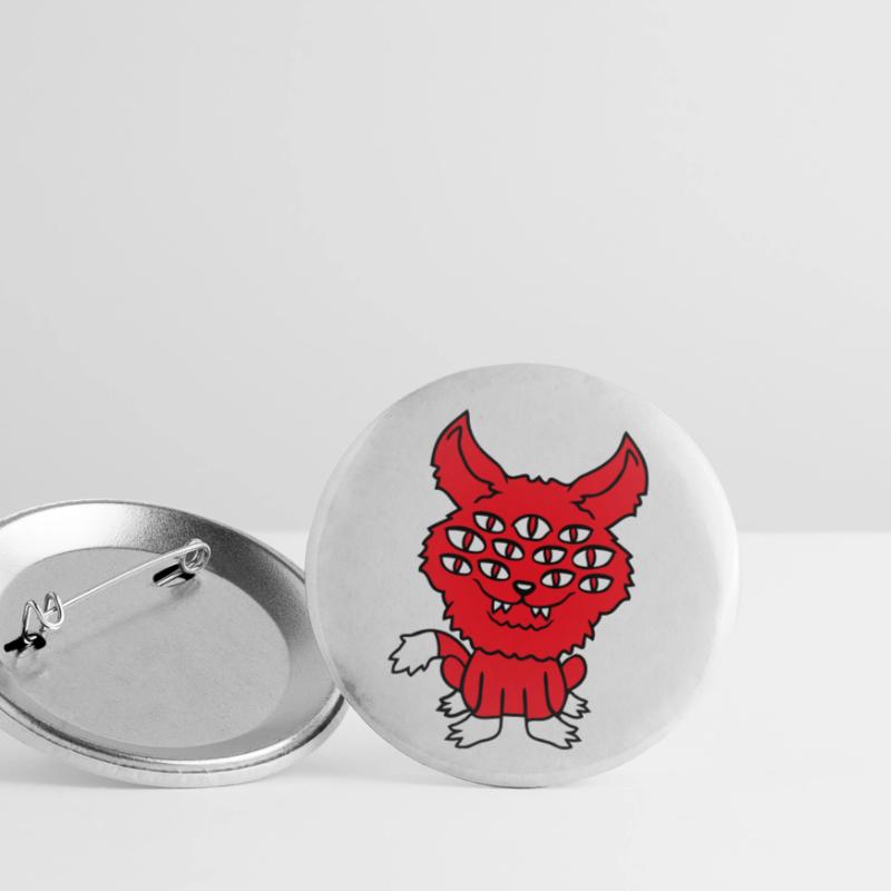Cat Demon Many Eyes Devil Hell Evil Monster Buttons small 1''/25 mm (5-pack)