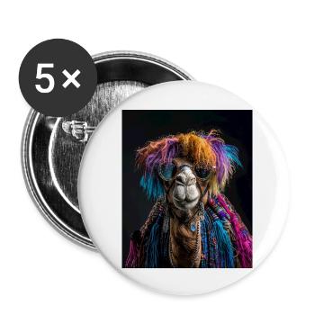 BOB - Punk - Buttons small 1''/25 mm (5-pack) - white - Front