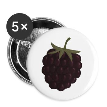 blackberry - Buttons small 1''/25 mm (5-pack) - white - Front
