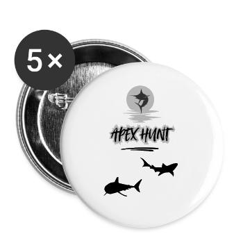 Apex hunt - Buttons klein 25 mm (5er Pack) - Weiß - Vorne