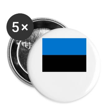 Estonia - Buttons small 1''/25 mm (5-pack) - white - Front