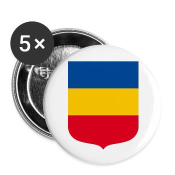 Mecklenburg - Buttons small 1''/25 mm (5-pack) - white - Front