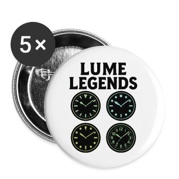 Great vintage dials for real watch collectors - Buttons small 1''/25 mm (5-pack) - white - Front