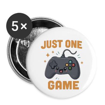 Just One Game – Cute Kawaii Controller - Buttons small 1''/25 mm (5-pack) - white - Front