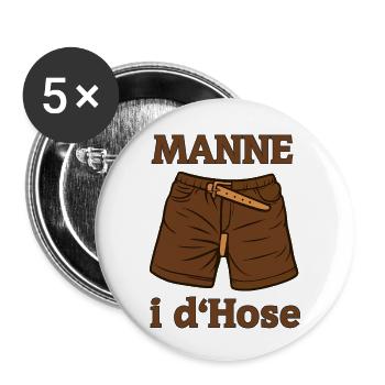 Zwilchhose Wrestling Pants Wrestling Fan Articles - Buttons small 1''/25 mm (5-pack) - white - Front