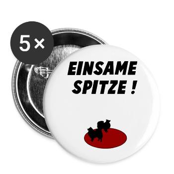 Einsame Spitze - Buttons klein 25 mm (5er Pack) - Weiß - Vorne