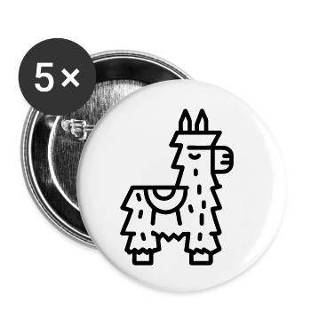 Pinata - Buttons small 1''/25 mm (5-pack) - white - Front