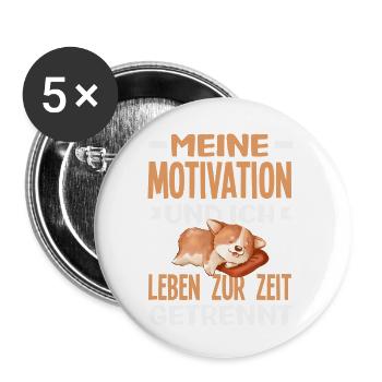 My motivation and I - currently separated - Buttons small 1''/25 mm (5-pack) - white - Front