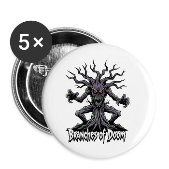 Branches of Doom – Dämonischer Baumgeist - Buttons klein 25 mm (5er Pack) - Weiß - Vorne