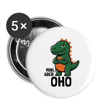 Petit mais puissant - Lot de 5 petits badges (25 mm) - blanc - Devant